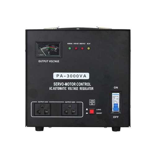 广伐智能全自动稳压器PA-3000/5000VA稳压电源家用出口220V