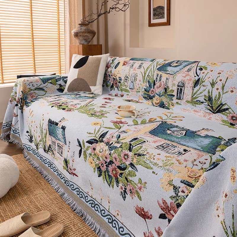 沙发盖布四季通用涤棉混纺美式新款沙发巾一整张全盖巾沙发套罩子,鲜花速递/花卉仿真/绿植园艺,割草机/草坪机,淘宝优惠券,粉丝福利购,淘宝优惠卷