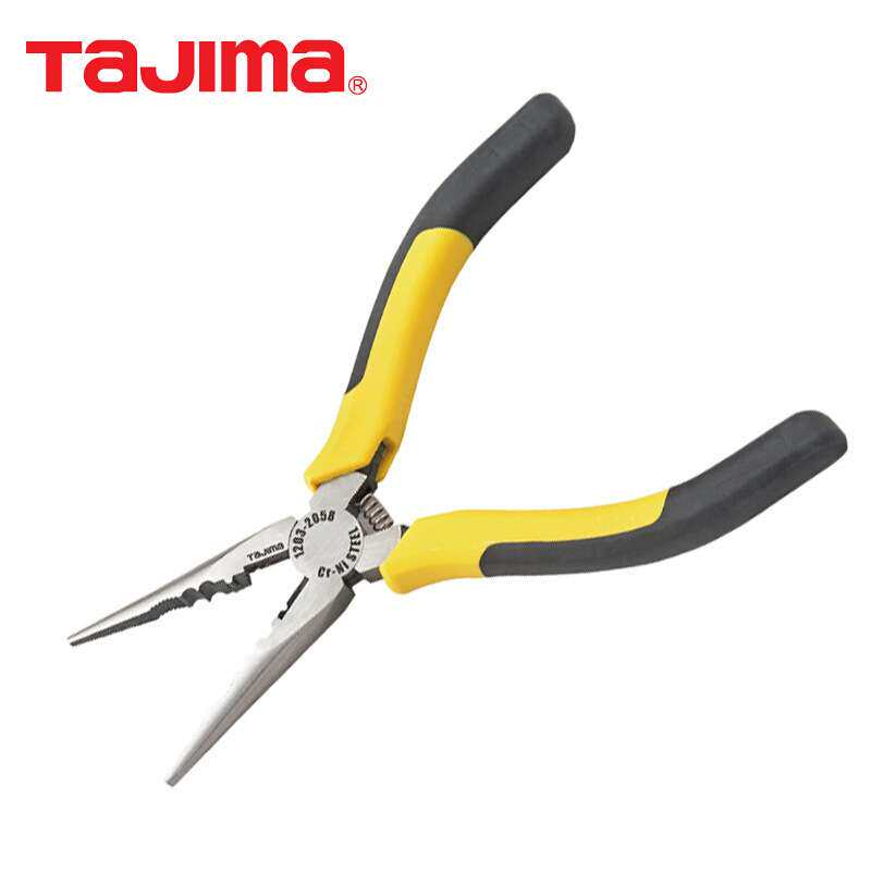 田岛(TaJIma)160mm标准多用途尖嘴钳6寸电工尖咀钳子1203-2058