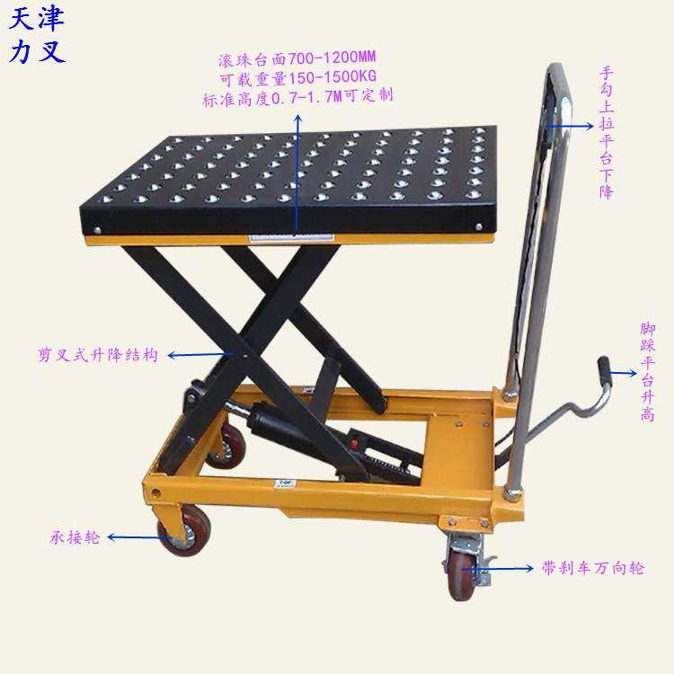 供应滚珠滚轴型液压平台手推车 剪叉式升降平台 手动堆高搬运车,鲜花速递/花卉仿真/绿植园艺,割草机/草坪机,淘宝优惠券,粉丝福利购,淘宝优惠卷