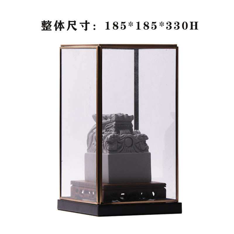 禅意新中式琉璃印章玉玺摆件客厅茶几书房书桌玄关柜家居饰品摆件