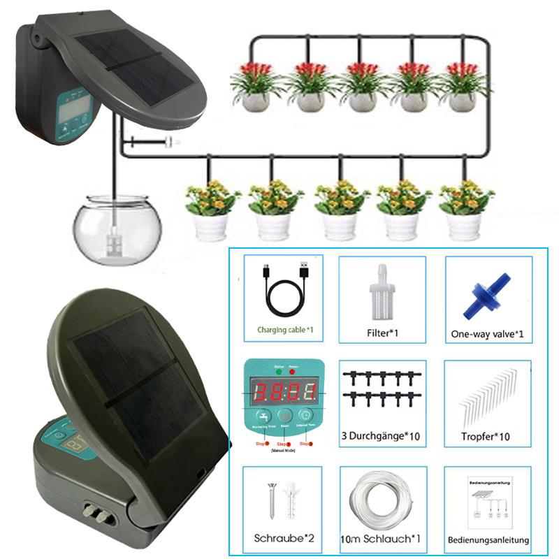 户外太阳能浇水器懒人浇花器灌溉机自动浇花器盆栽浇水器亚马逊