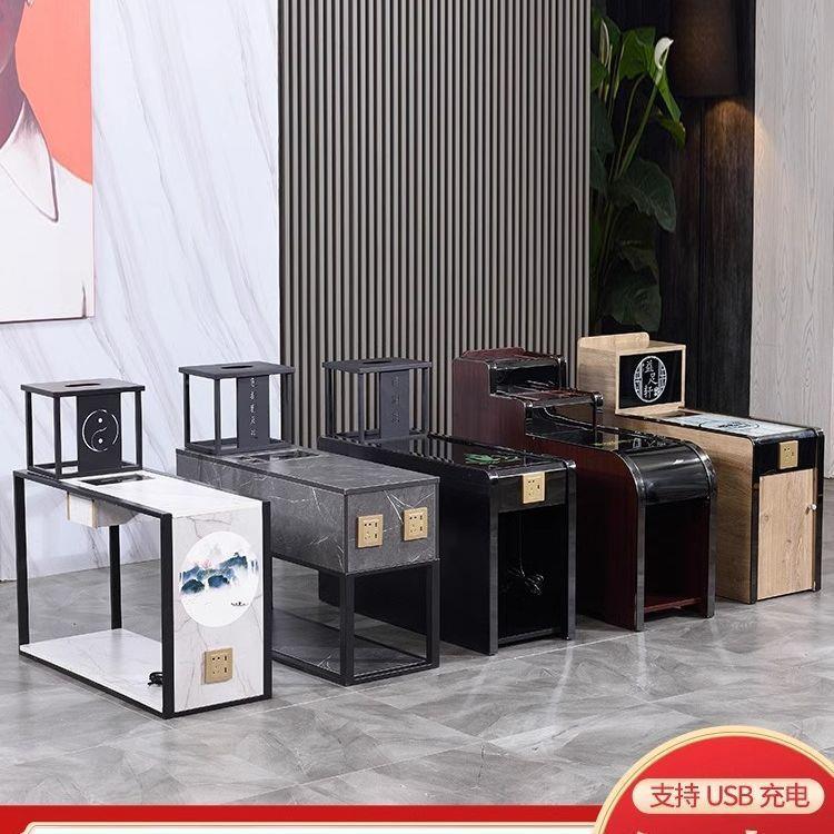 足浴沙发茶几定子按摩浴场休闲会客厅茶几足疗茶几柜
