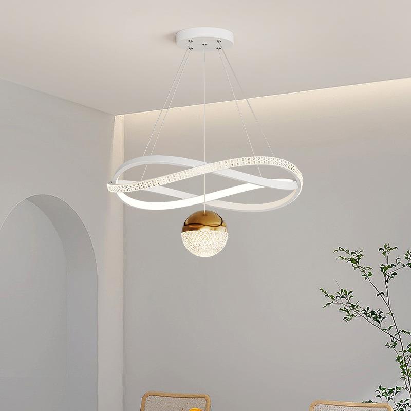 客厅吊灯现代简约大气极简轻奢设计师造型卧室主灯2024新餐厅吊灯