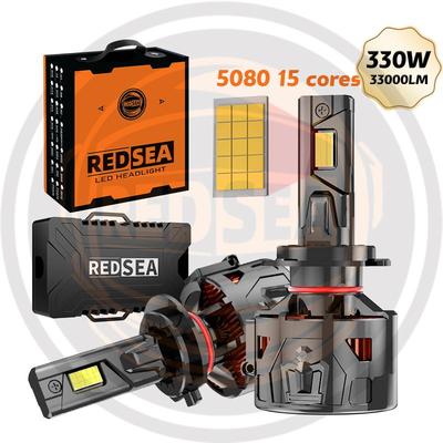 Redsea三铜管led车灯R33B 330W LED headlight H7H4H11 9005 9006