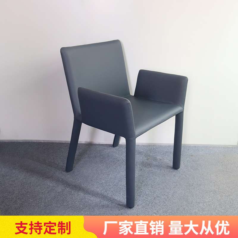 北欧风餐椅简约靠背椅洽谈美甲椅子家用餐厅北欧凳子高弹轻奢风