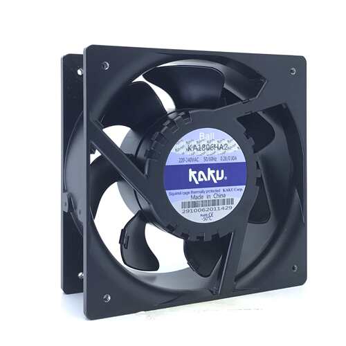 卡固风扇KA1806HA2滚珠轴流风机220v 防水小型金属散热扇