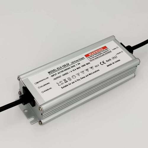 高PFC0.95全压110-277V无频闪保三年防水开关电源100W200W300400W