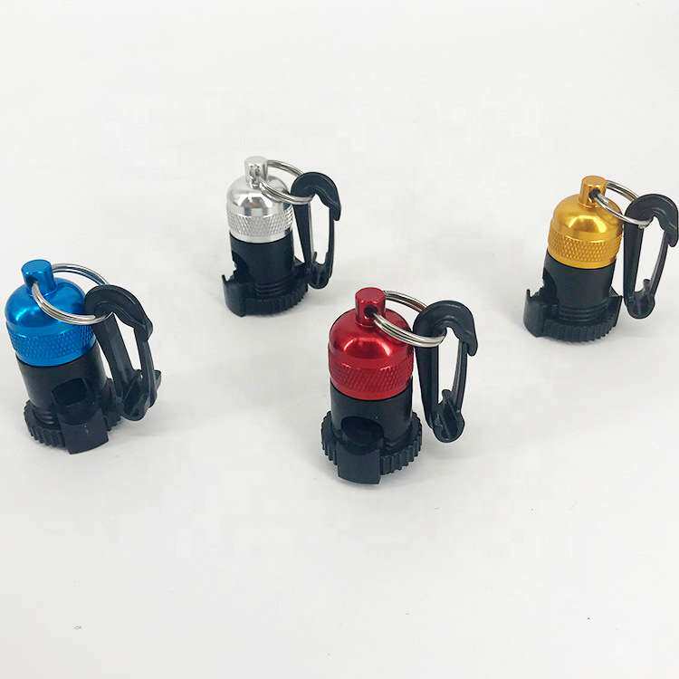 潜水用可调节低压管固定磁力扣 多色 备用呼吸管快卸扣 金属吸扣