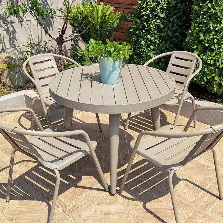 户外桌椅庭院花园铝合金桌露台阳台家具香槟色铝合金休闲桌椅组合,3C数码配件,USB灯,淘宝优惠券,粉丝福利购,淘宝优惠卷