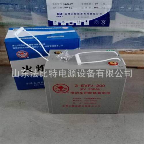 火炬3-EVFJ-200动力蓄电池6V200AH电动扫动车 现货含税