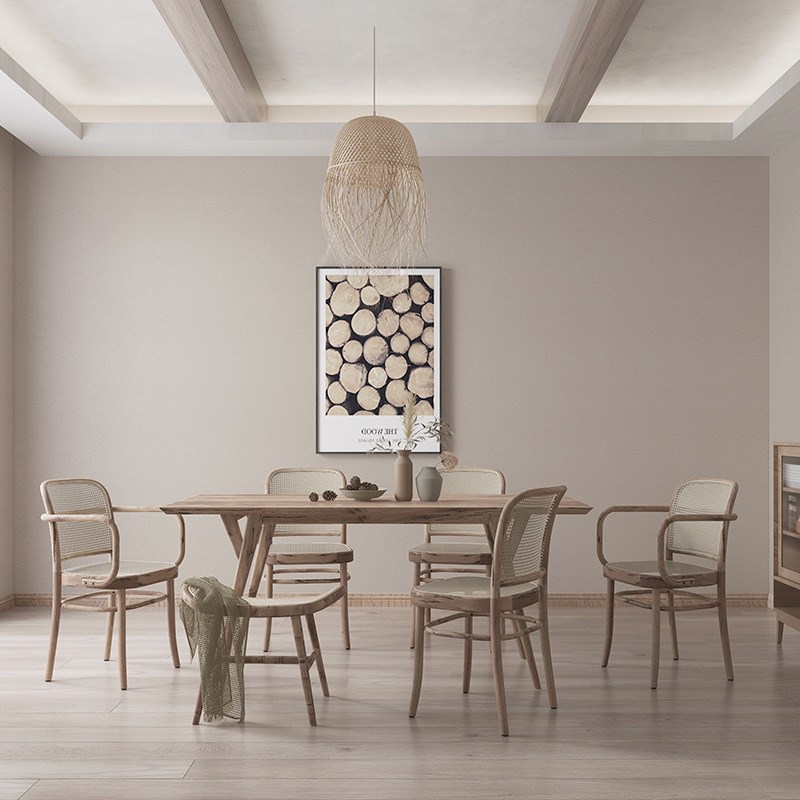 墙布奶油色米黄墙布无缝全屋现代简I约客厅卧室背景墙无缝壁布