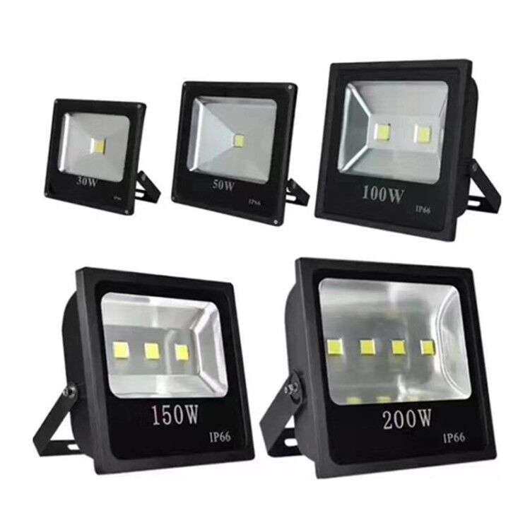 LED正方投光灯户外防水IP66泛光灯集成30W50W100W200W足瓦高亮款