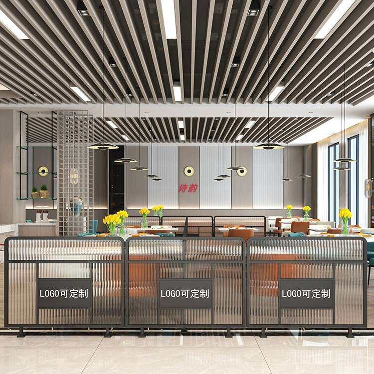 铁艺餐厅卡座隔断围栏火锅饭店客厅酒吧矮墙装饰商用护栏屏风定作