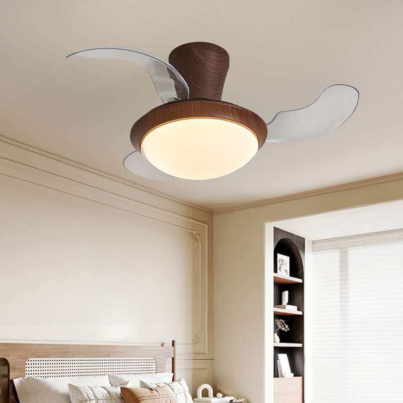 中古风卧室风扇灯餐厅书房小型吸顶风扇灯隐形静音护眼电扇吸顶灯