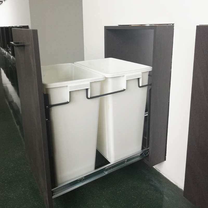 厂家直供厨房抽拉嵌入式垃圾桶厨余垃圾桶内置橱柜家用隐藏垃圾桶