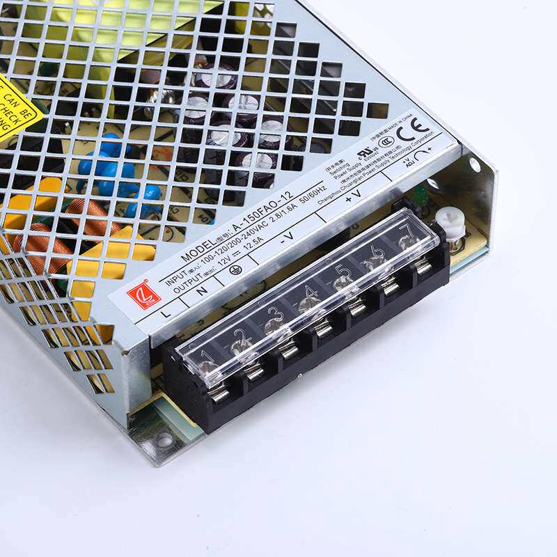 创联A-100FAN铝壳超薄直流电源 5V12V24V48V替代LRS-100开关电源