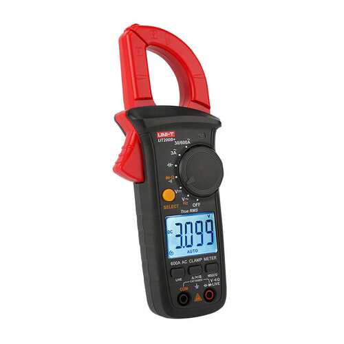优利德UT200B+数字钳形表交流600A电工电流表钳型电压电阻万用表