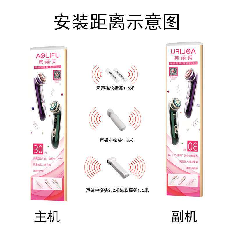超市服装店声磁防盗门创意广告牌安全报警门精品店商场灯箱款EAS