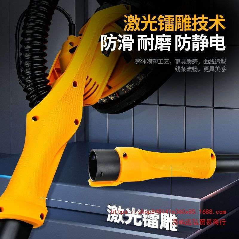 猎马墙面打磨机砂纸机腻子粉墙壁打沙皮机抛光电动工具有刷自吸尘