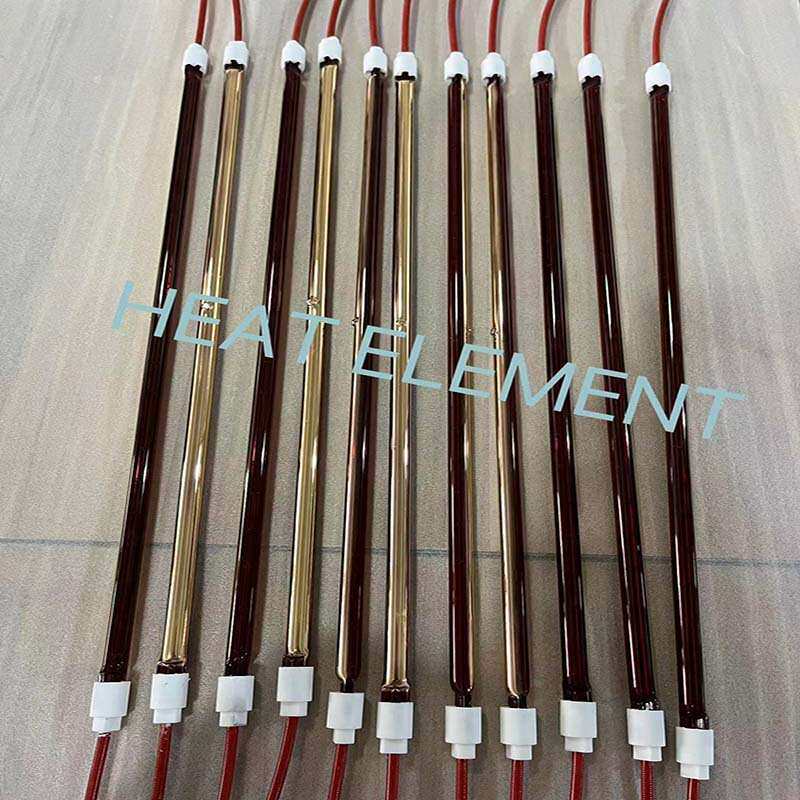 红宝石加热管近红外线短波加热管工业设备配件灯管半镀金加热灯管
