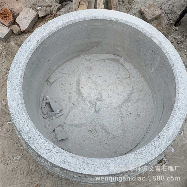 石花瓶一对汉白玉大理石材石头青石插花石雕花瓶花缸花盆