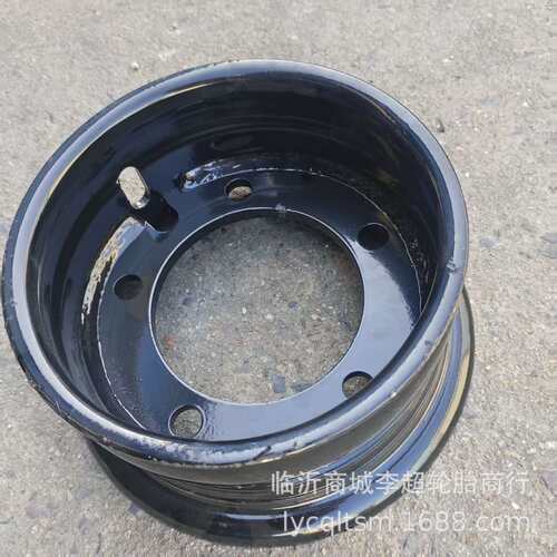 加厚15x4.5-8中力5孔钢圈充气实心轮胎