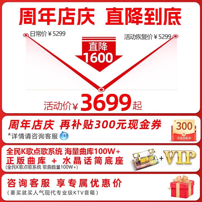 全套现代家庭ktv音响套装设备KTV/卡拉OK音箱