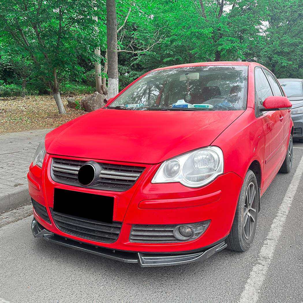 适用大众Polo MK4 9N 后期2005-2008 前杠前唇前铲扰流板跨境改装
