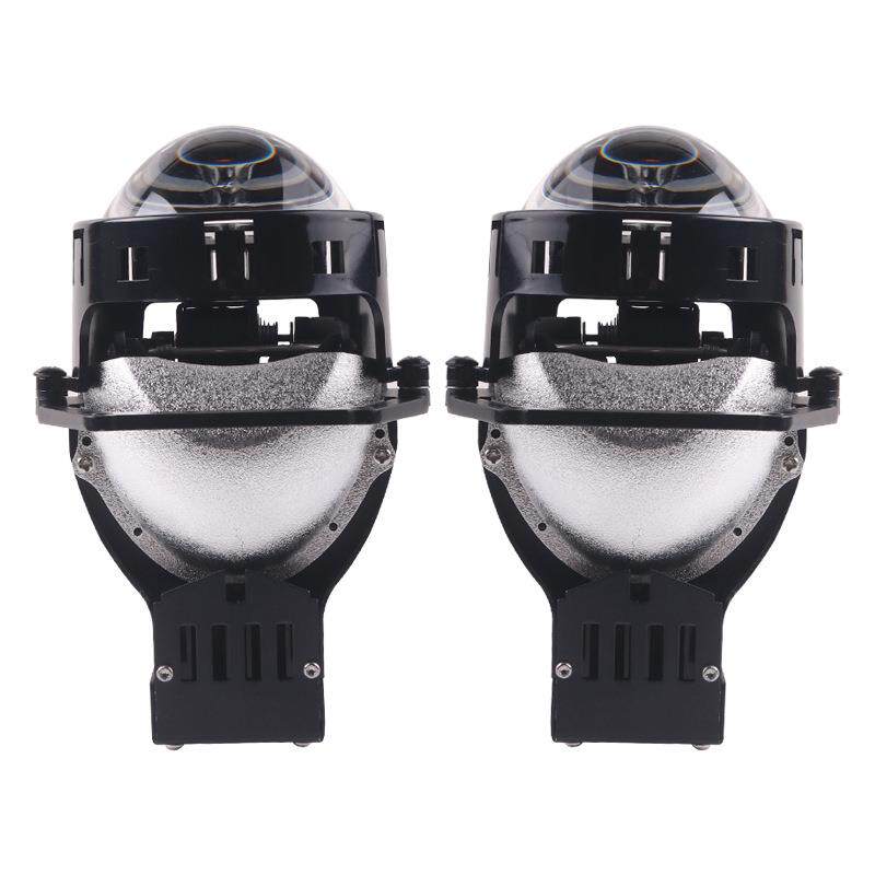 三为车灯工厂3寸A9 LED双光透镜大灯55瓦5500k汽车大灯改装升级