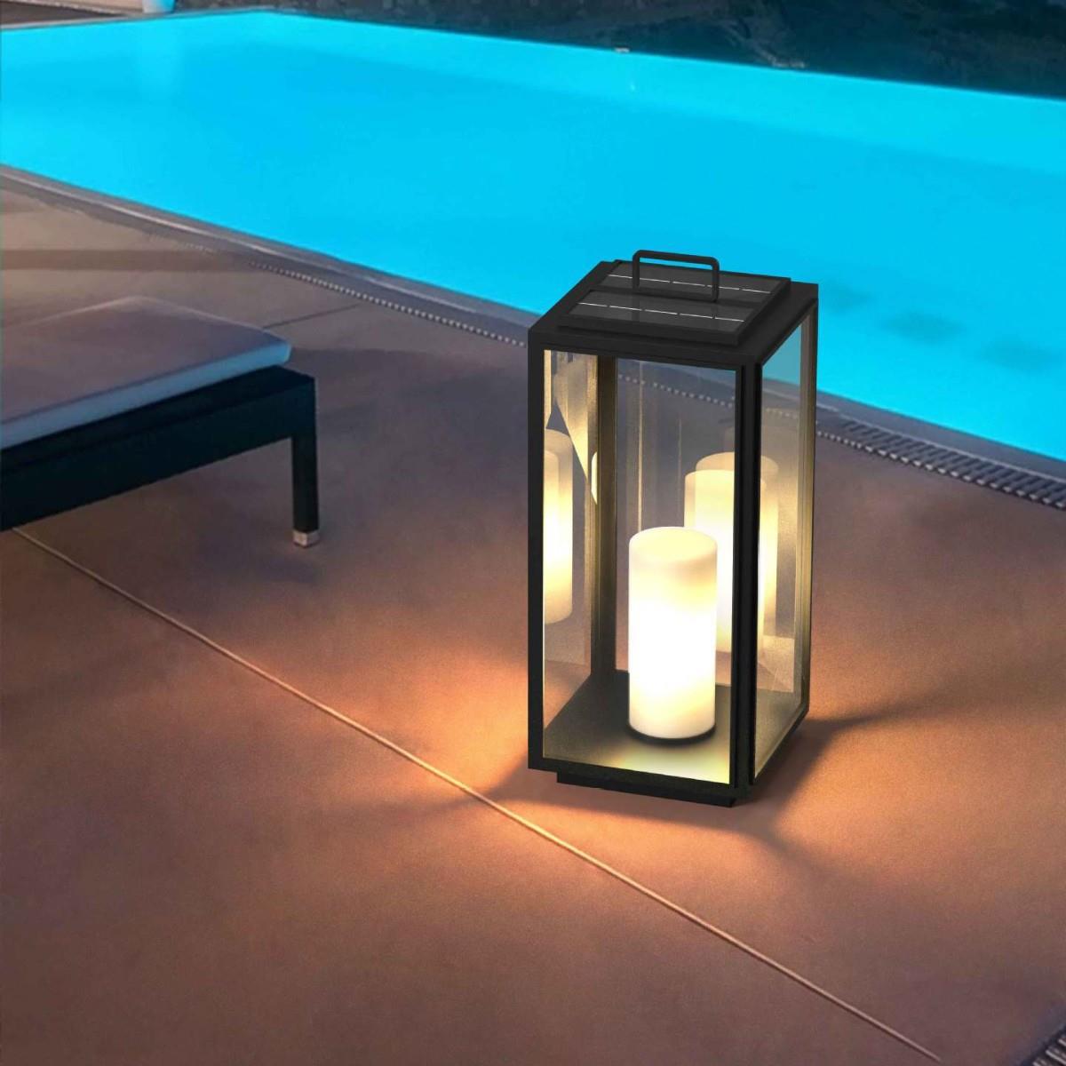 户外太阳能草坪灯庭院灯防水花园云石手提灯别墅露台观景灯草地灯