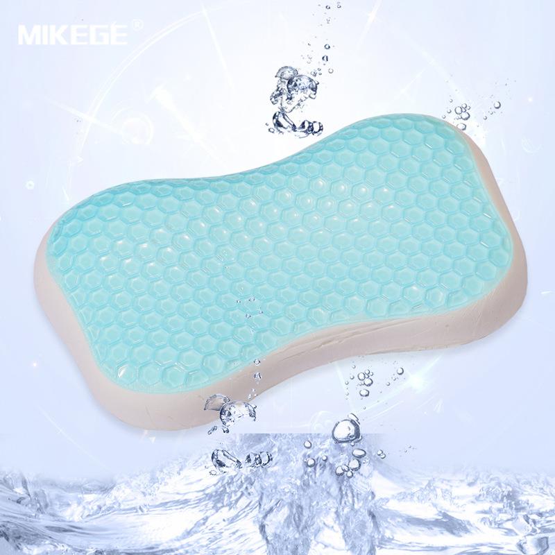 凝胶儿童枕头学生记忆枕护颈枕慢回弹记忆棉竹炭枕芯夏季凝胶枕头