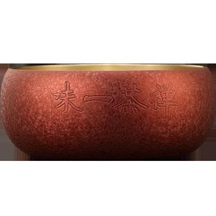 铜茶盘家用小型茶洗带盖大号特大中式大漆茶具配件壶承干泡台