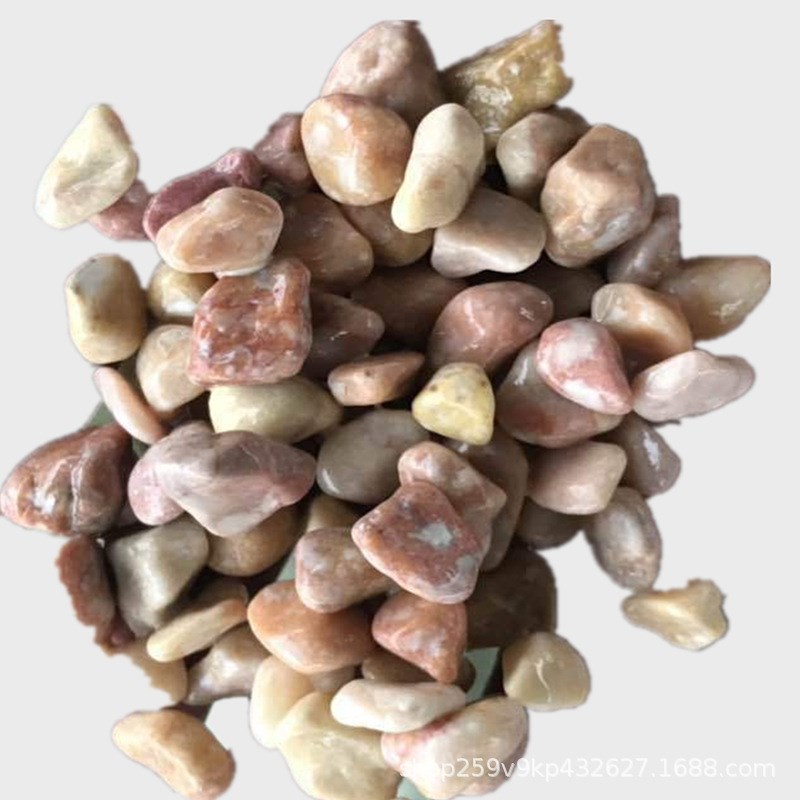 黄色磨圆b水洗石黄色磨圆粘胶石工程铺路庭院用石子黄色造景石子