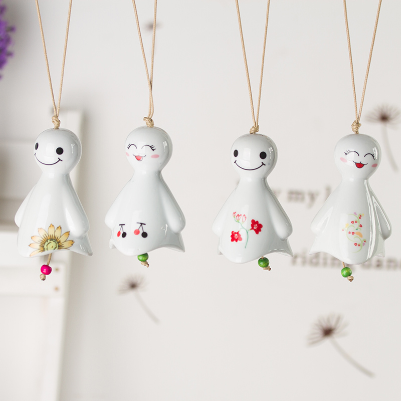 晴天娃娃陶c瓷风铃日式卧室装饰小挂件挂饰门阳台创意女生生日礼