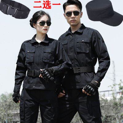 女安黑色训练服物业战术套装男制服作战保服耐磨装作训工作服战术