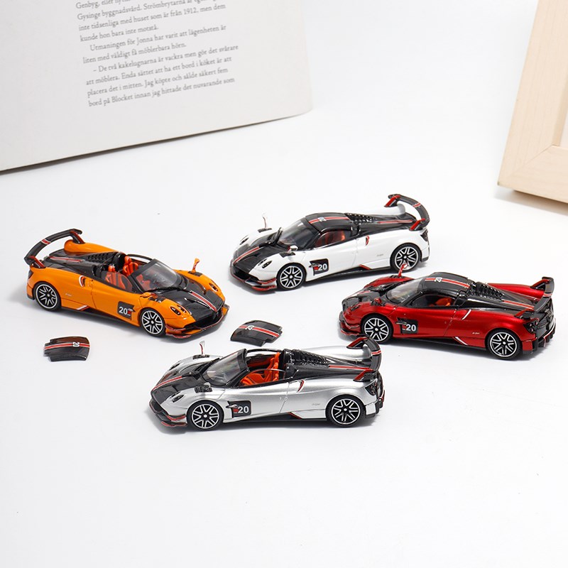 LCD 1:64上海展会版 帕加尼ZondaF宗塔hp 花雅敞篷bc 合金汽车模