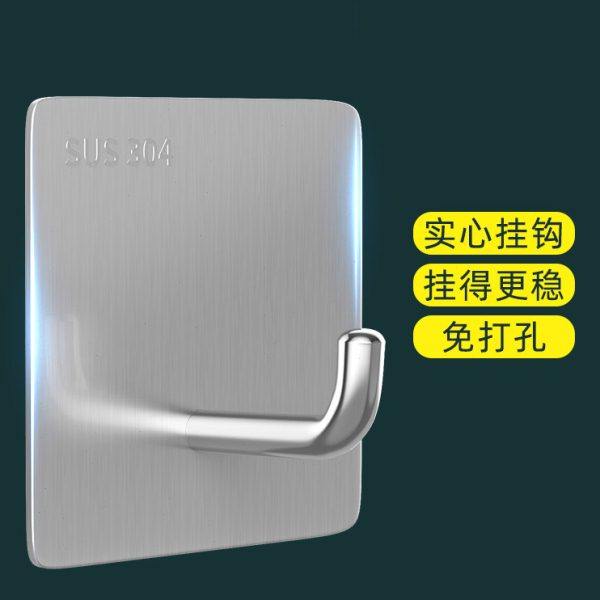 304不锈钢挂钩浴室脸盆毛巾挂架厨房钢丝球沥水架锅盖置物架角落