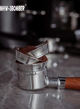 环ER8mm5炸轰防不锈钢MHW接15BOM机B器意式咖啡机353洒粉-粉接粉