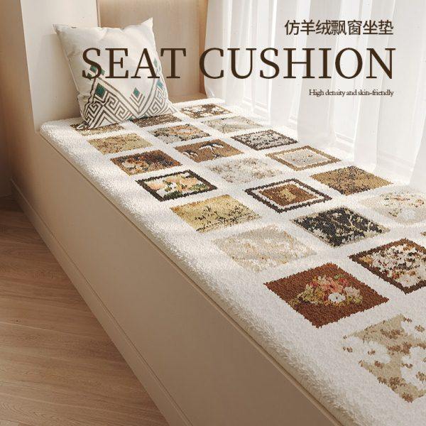 仿羊绒飘窗垫简约卧室床边毯毛绒四季通用阳台地毯榻榻米加厚坐垫,居家布艺,飘窗垫,淘宝优惠券,粉丝福利购,淘宝优惠卷