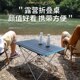 户外折叠桌椅便携桌子烧烤餐全铝露营装 备野车载合金自驾游轻便小