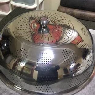 盖菜罩不锈钢圆形大号饭菜加厚餐桌罩罩子厨房金属特大号家用铁艺