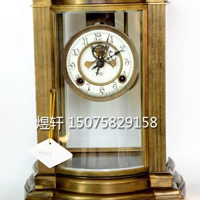 钟表四明钟欧式古典机械仿古座钟理石铸铜钟样板间摆设仿古董钟