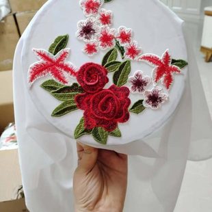 岭南钱鼓粤绣粤美手拿舞蹈手鼓道具民族民间群舞锦绣春情绣花绷子