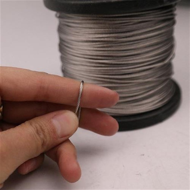 304不锈钢钢丝绳耐磨晾衣架钢筋紧线器绳扣晾衣绳1.5 2 3X 4mm毫