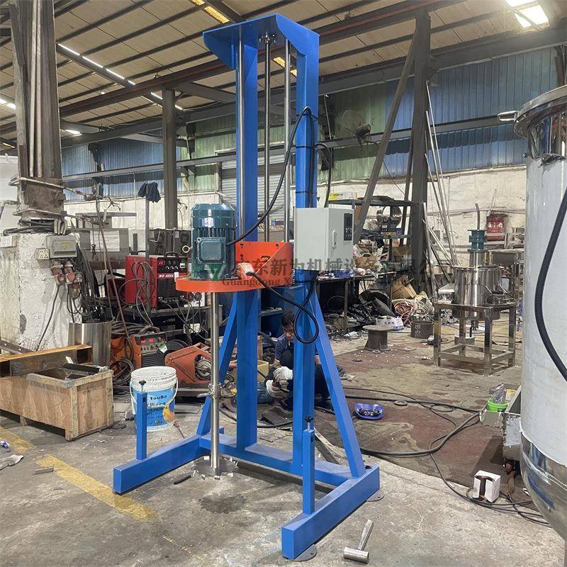 供应小型电动分散机油漆涂料搅拌机粘稠胶水螺旋浆叶混合搅拌机