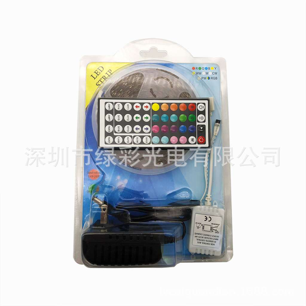 led灯带灯条 防水3528RGB2835彩色跑马灯带24 44键控制器套装爆款
