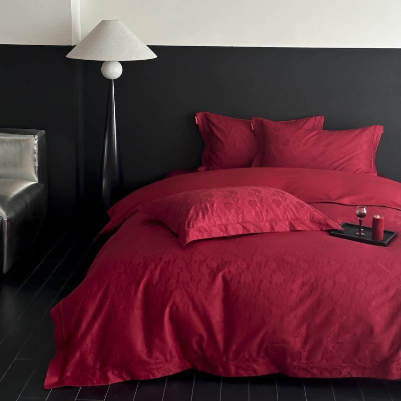 舒尊客|| A类长绒棉S100蕾丝提花四件套送礼自用亲肤裸感高奢床品