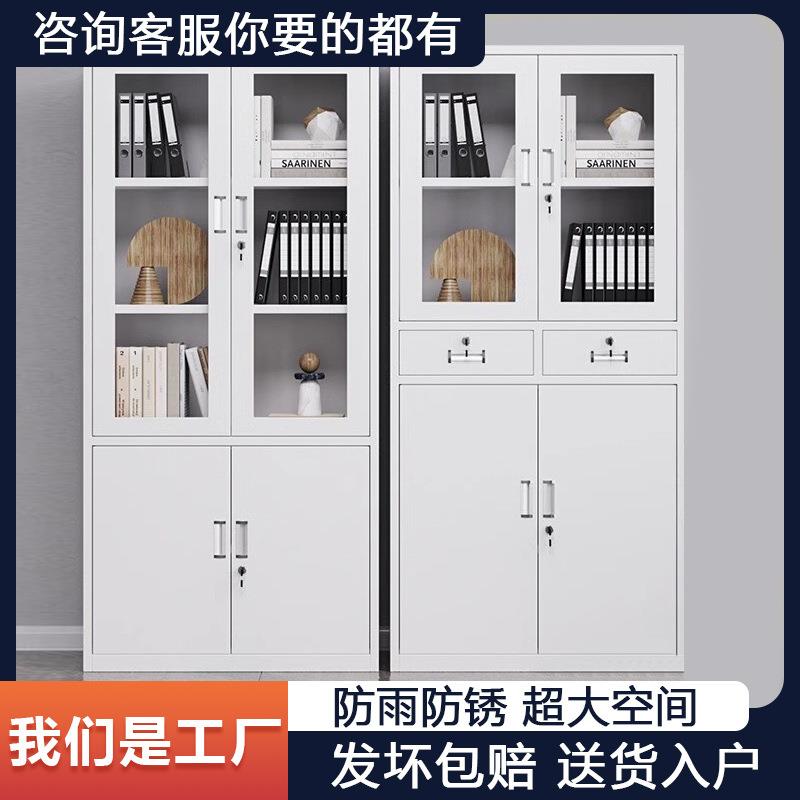 上海钢制办公室文件柜铁皮柜子档案柜资料柜财务凭证带锁储物书柜