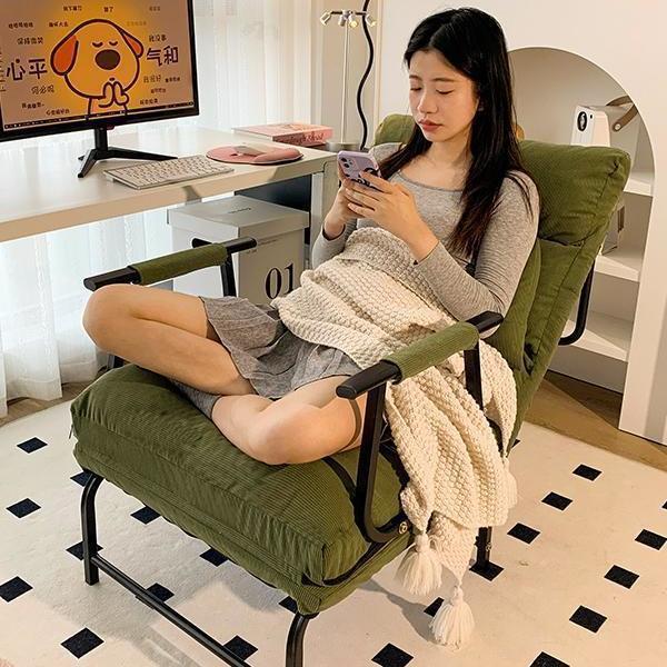 午憩折叠躺椅午休椅子休闲家用办公室懒人两用午睡电脑靠背椅沙发